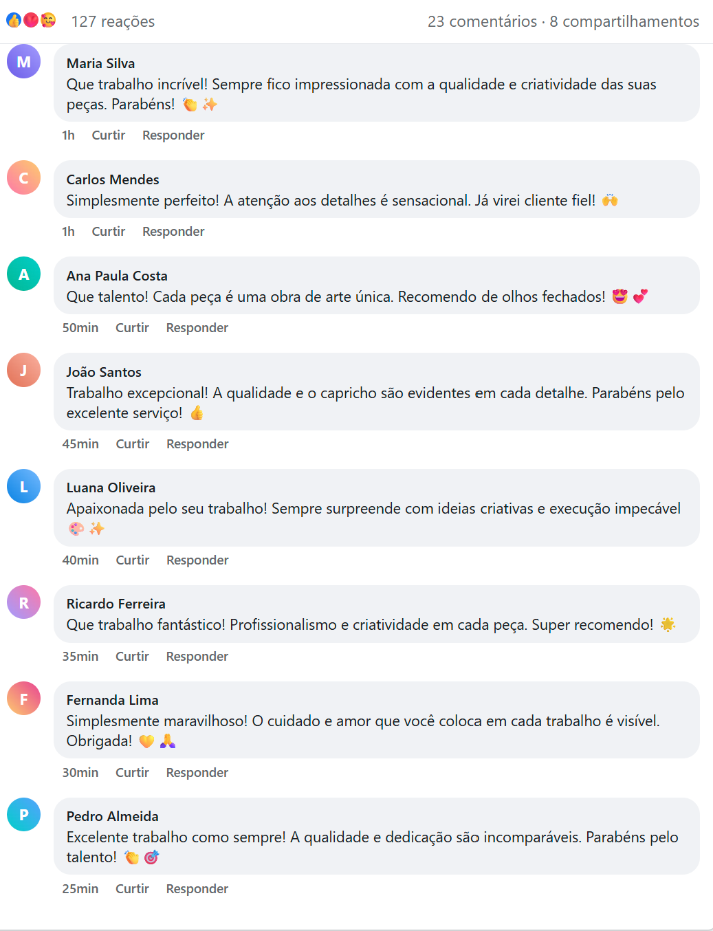 Prova Social Facebook